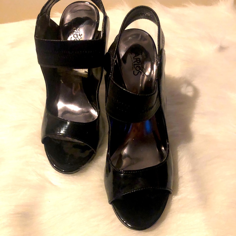 Block Open Toe High Heels